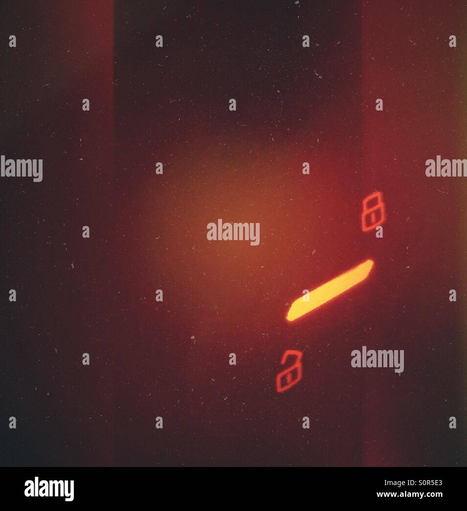 Open or close indicator of car door - Smartphone Captured Stock Image