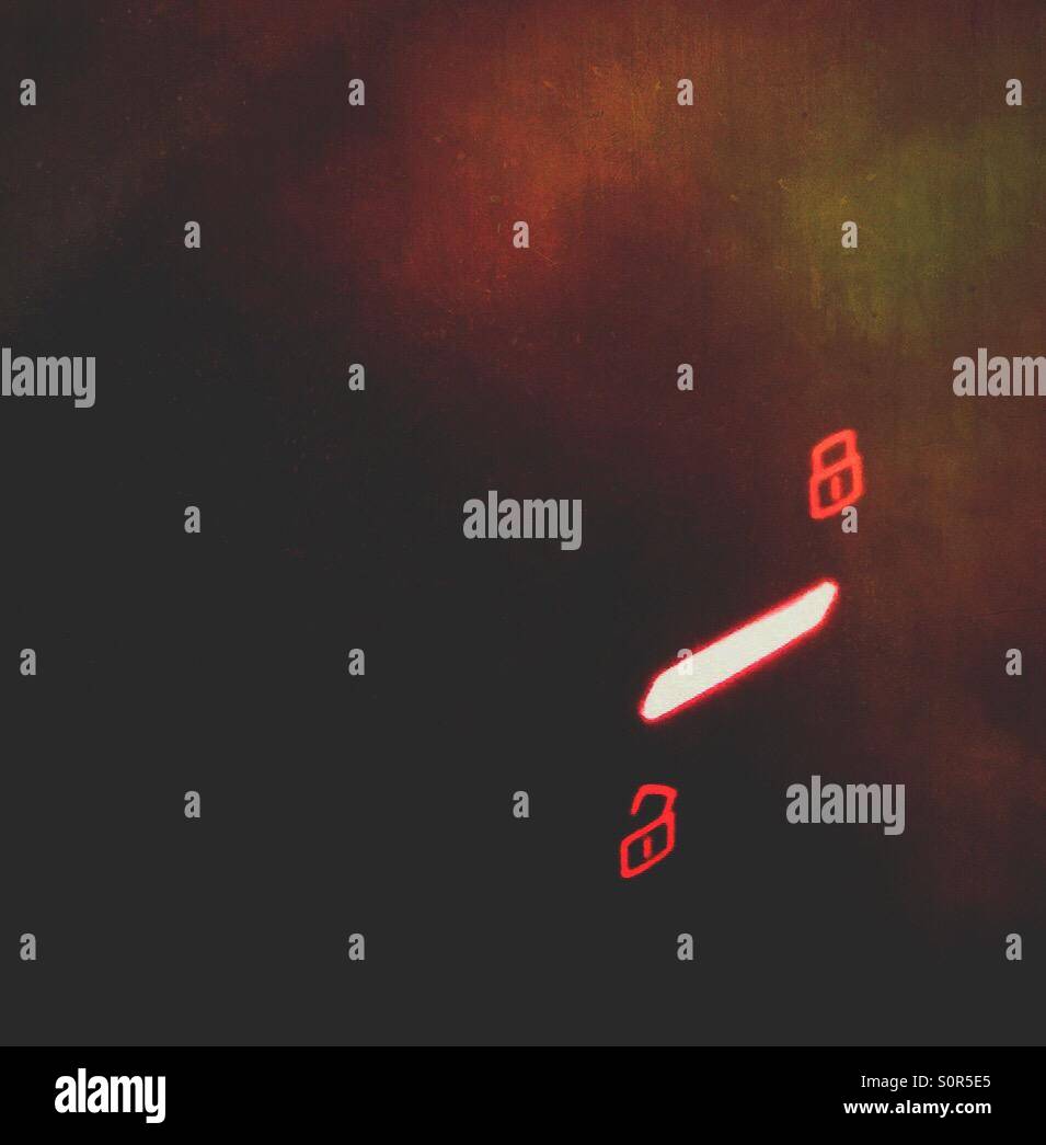 Open or close indicator of car door - Smartphone Captured Stock Image