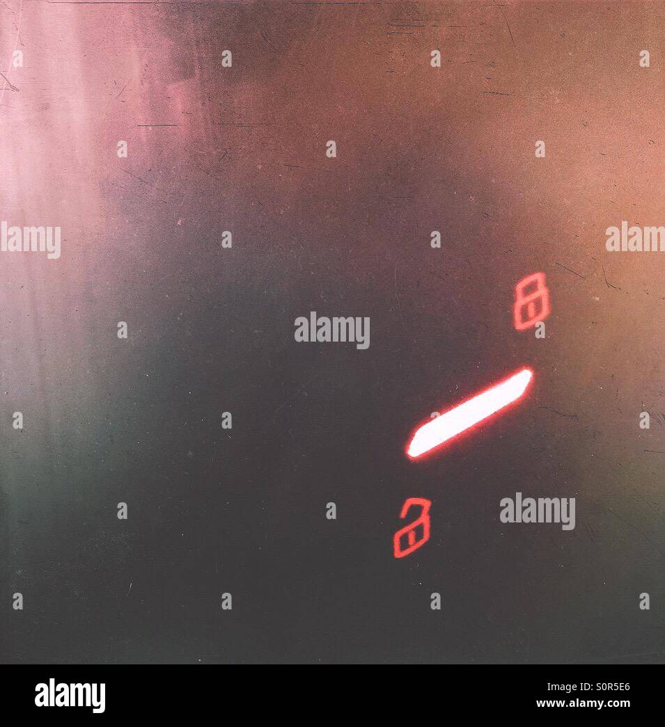 Open or close indicator of car door - Smartphone Captured Stock Image