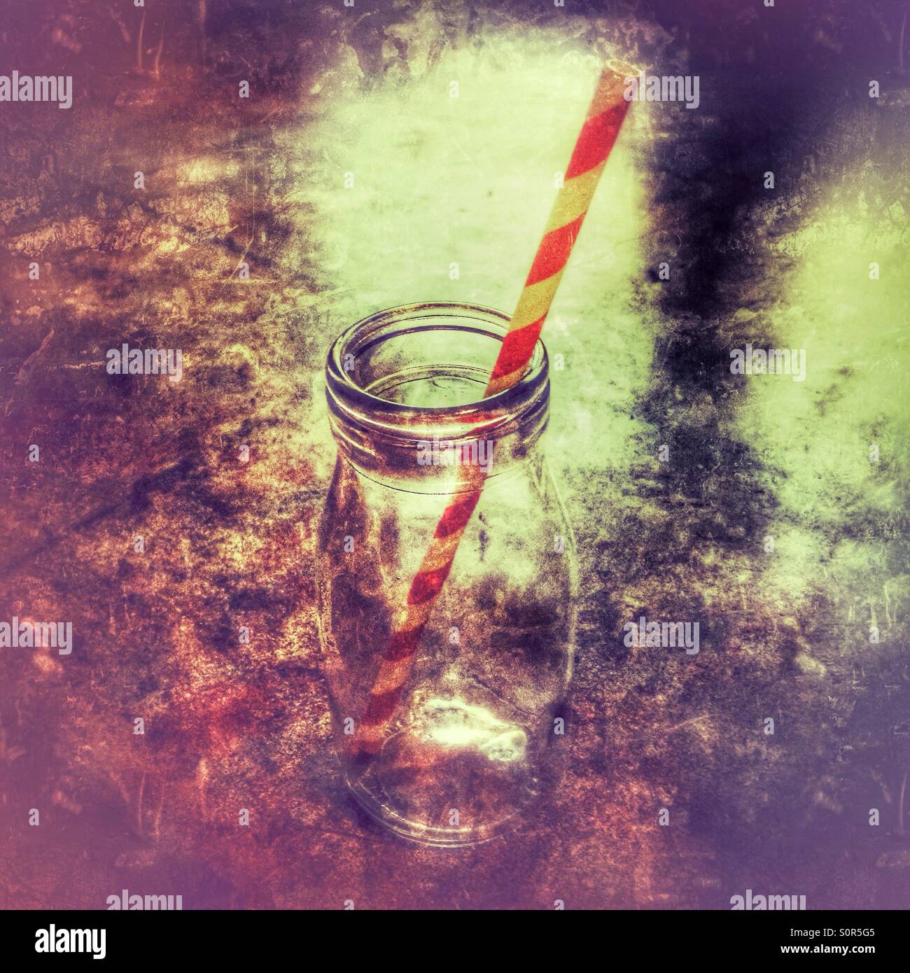 Empty hipster drink. - Smartphone Captured Stock Image