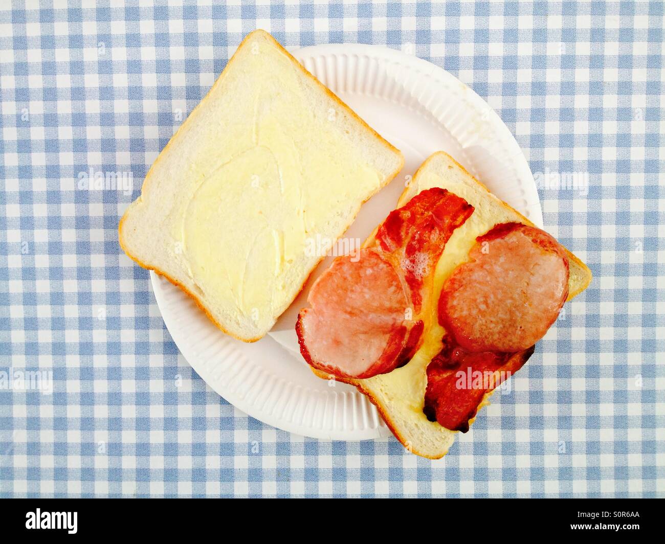 Bacon sandwich - Smartphone Captured Stock Image