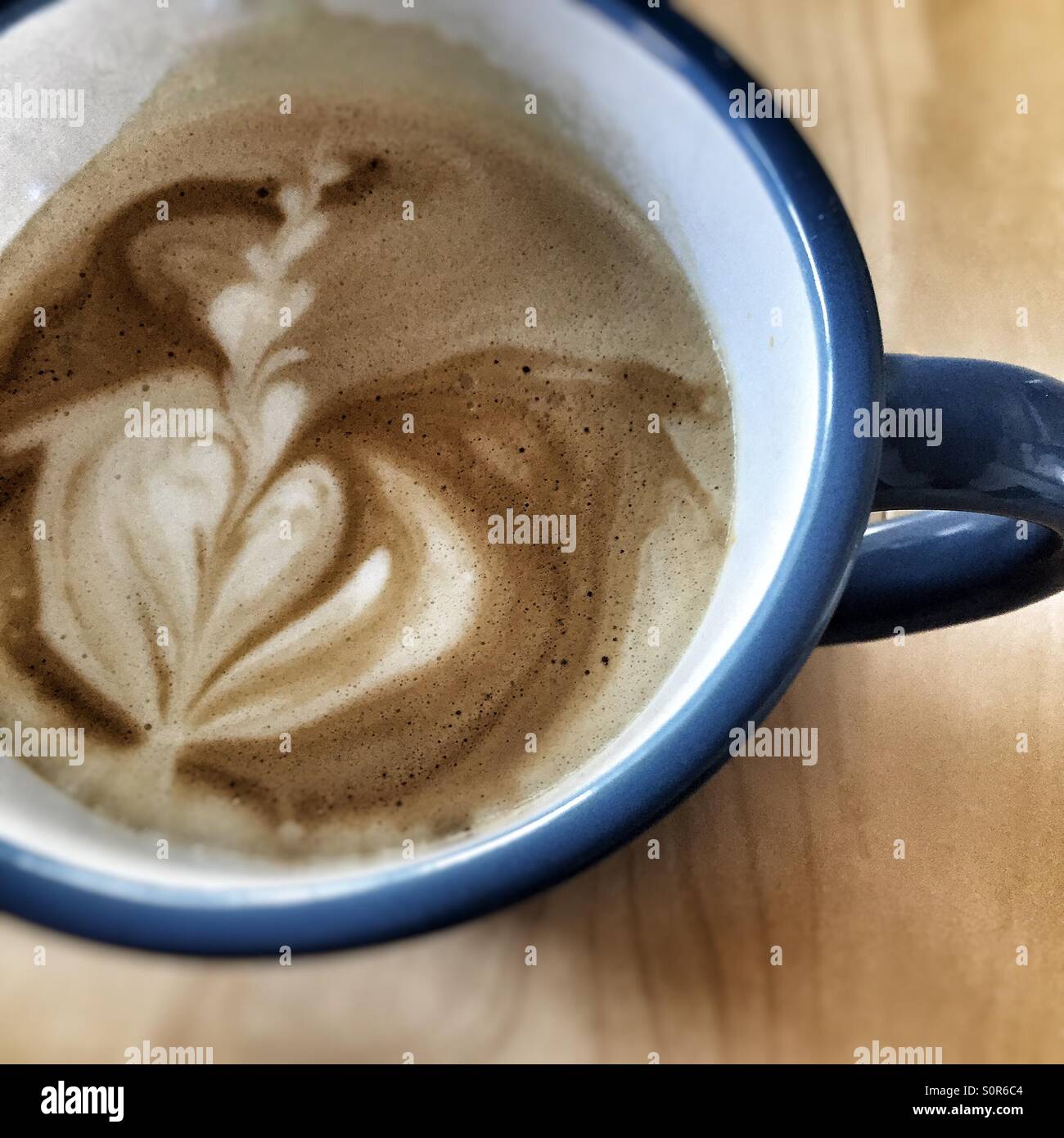 Latte art Stock Photo