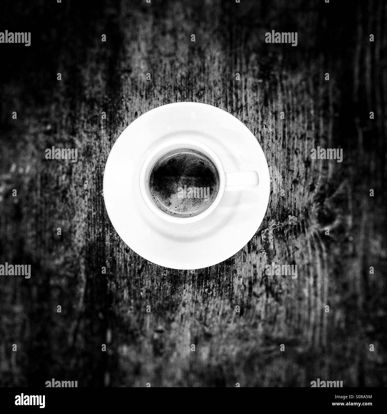 Espresso in monochrome - Smartphone Captured Stock Image