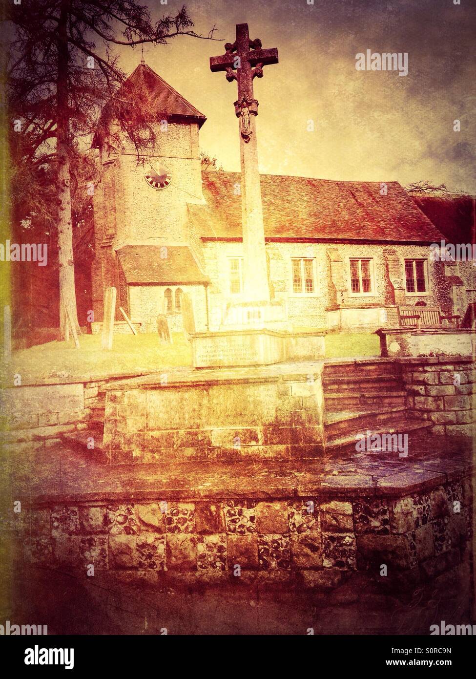 The Church of St Giles the Abbot, , Farnborough Village Stock Photo