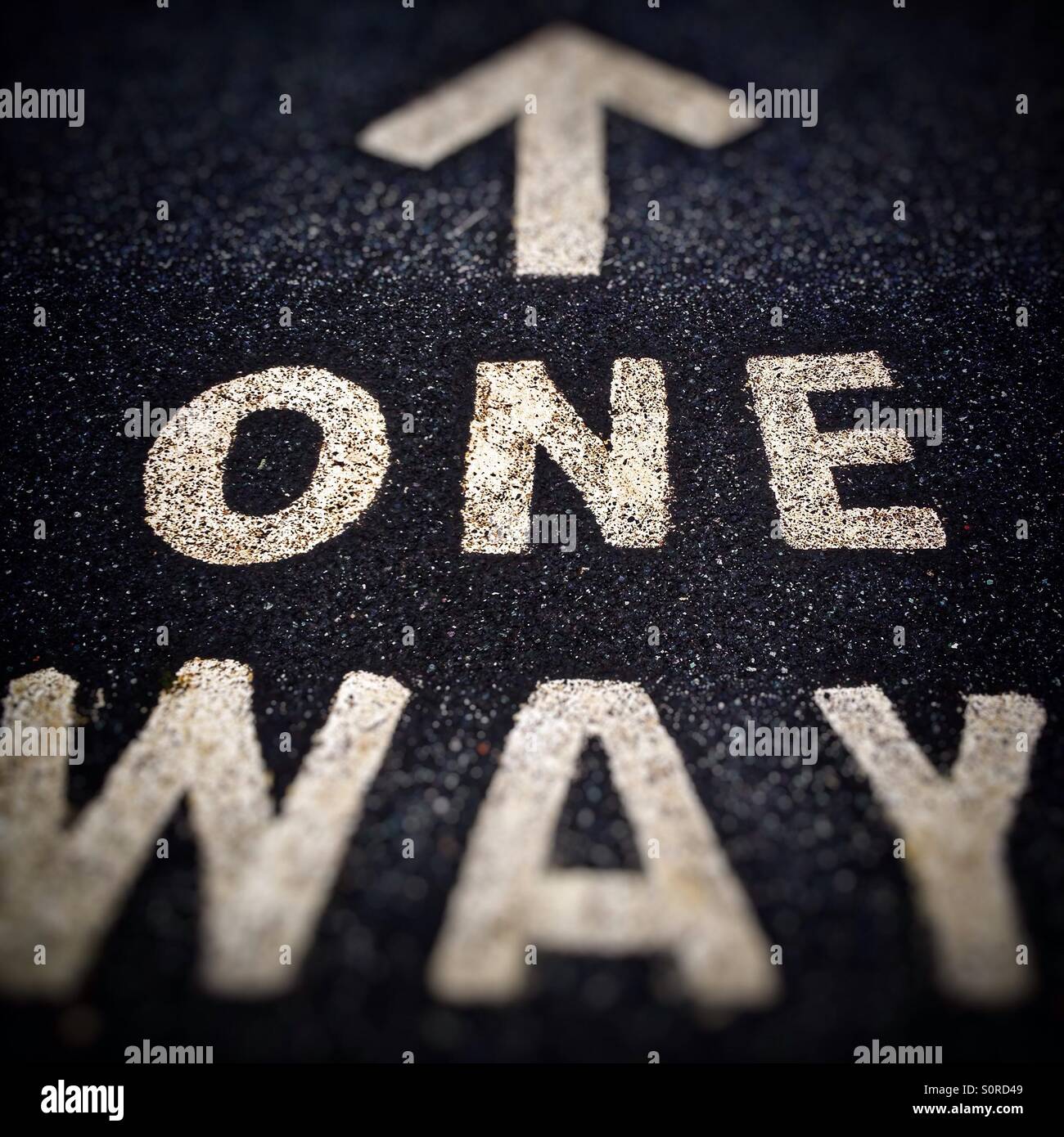One way - Smartphone Captured Stock Image