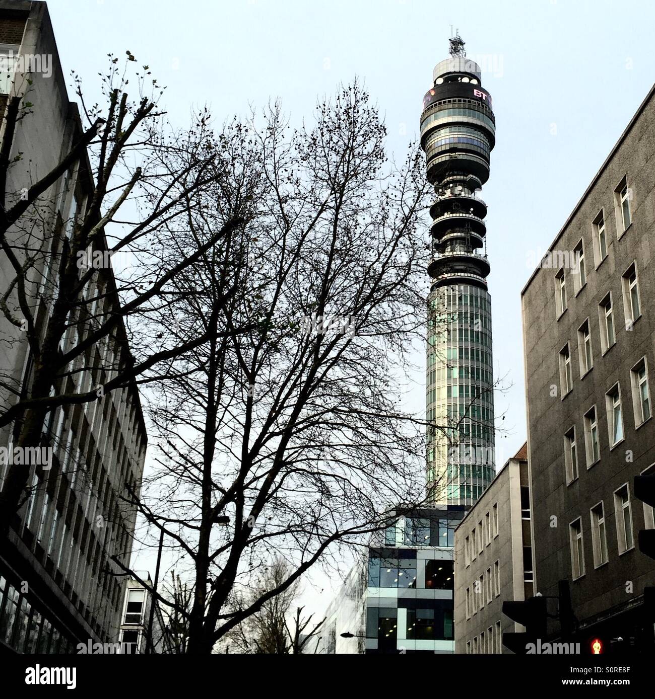 By tower in London - Smartphone Captured Stock Image
