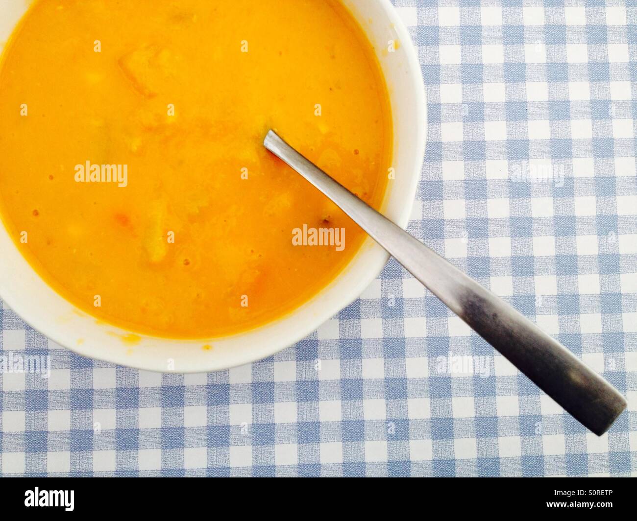 Bowl of vegetable soup Stock Photo Alamy