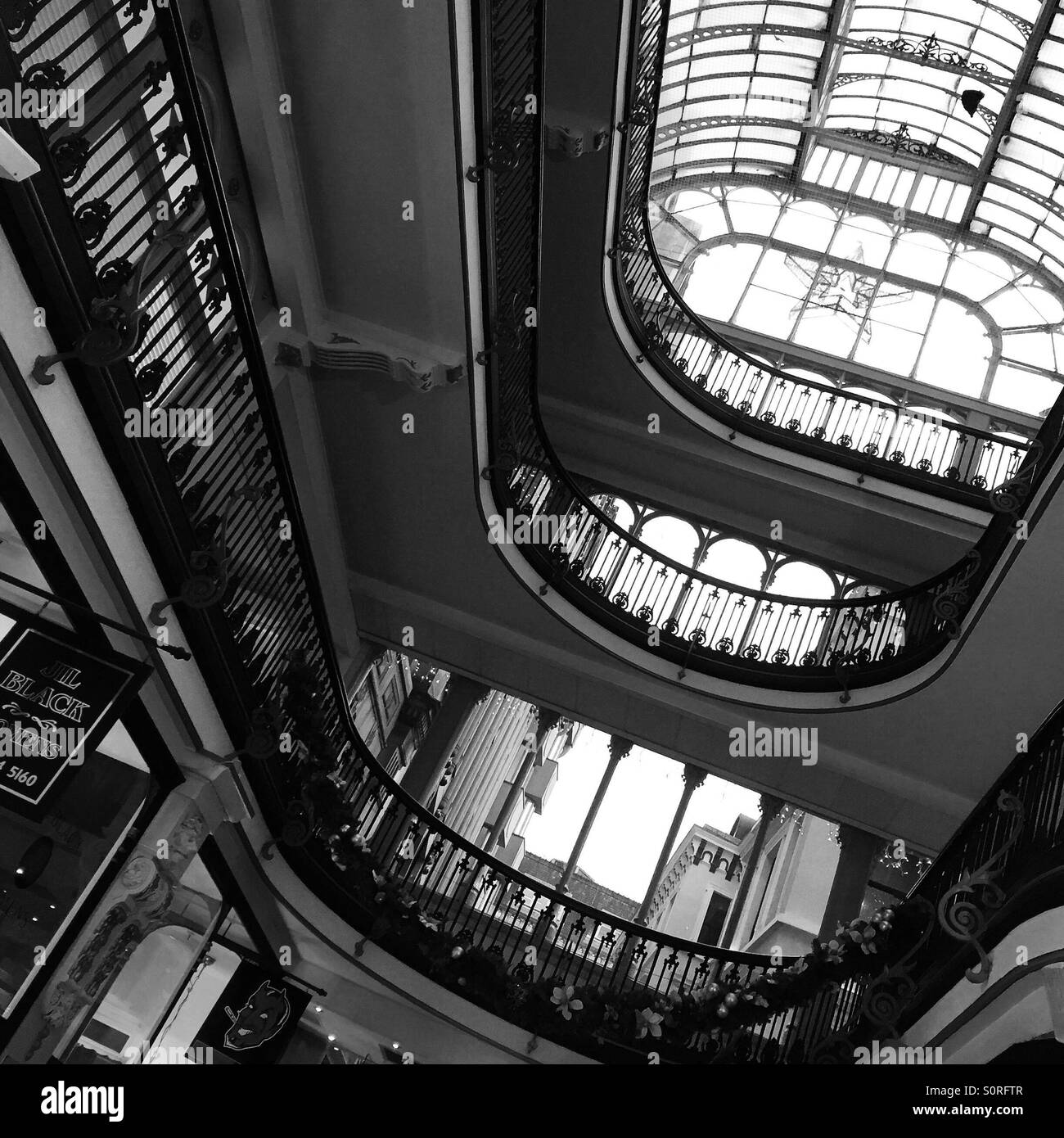 Barton Arcade in Manchester city centre - Smartphone Captured Stock Image