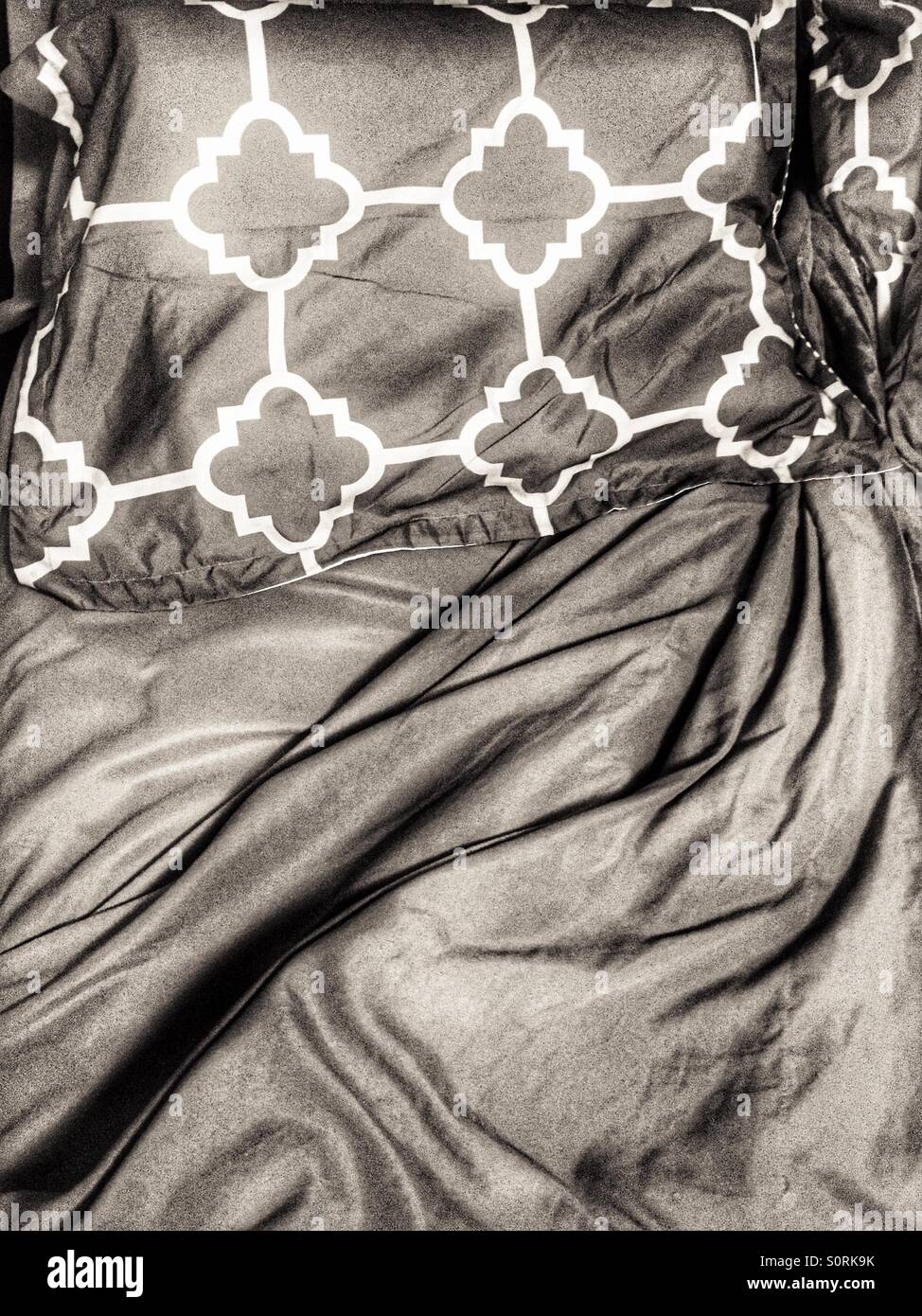 Turned down bed Stock Photo Alamy