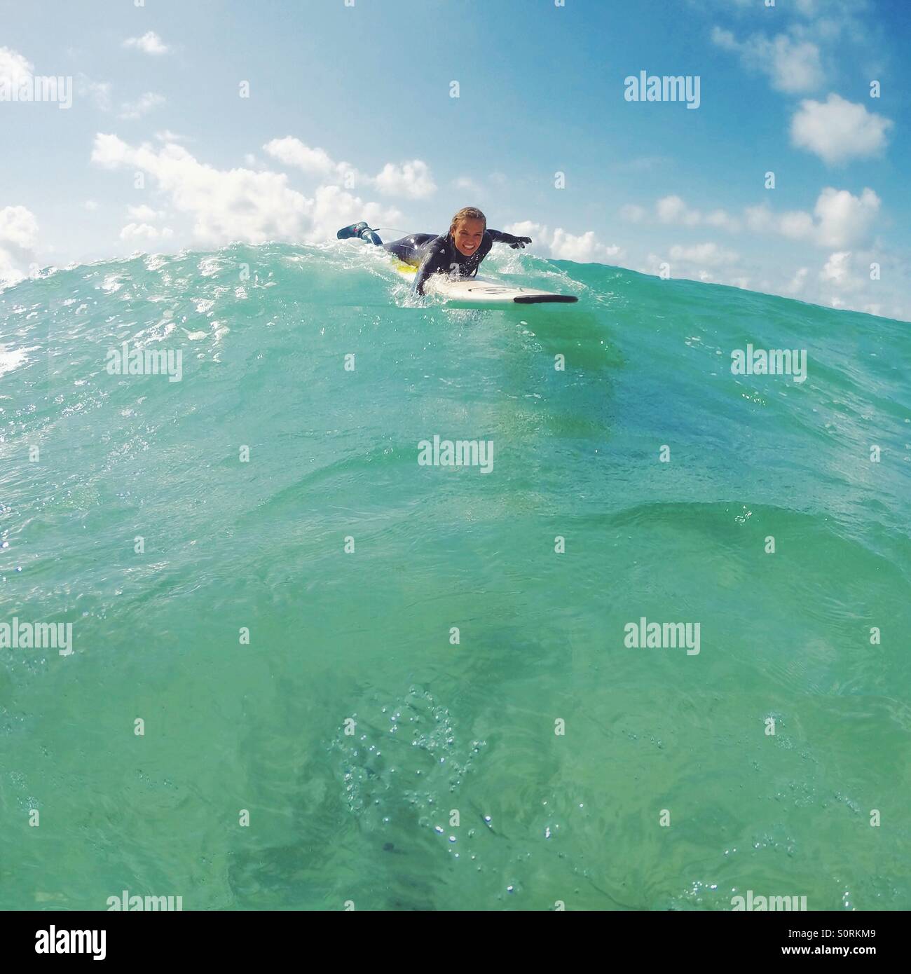 Surfing Stock Photo