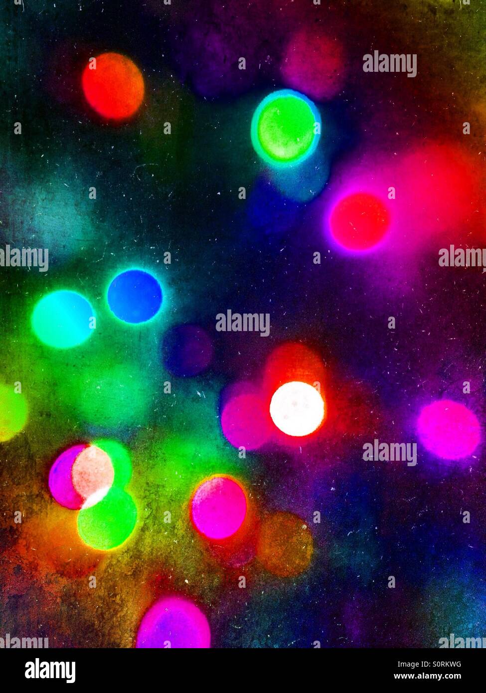 Abstract image of tree lights - Smartphone Captured Stock Image