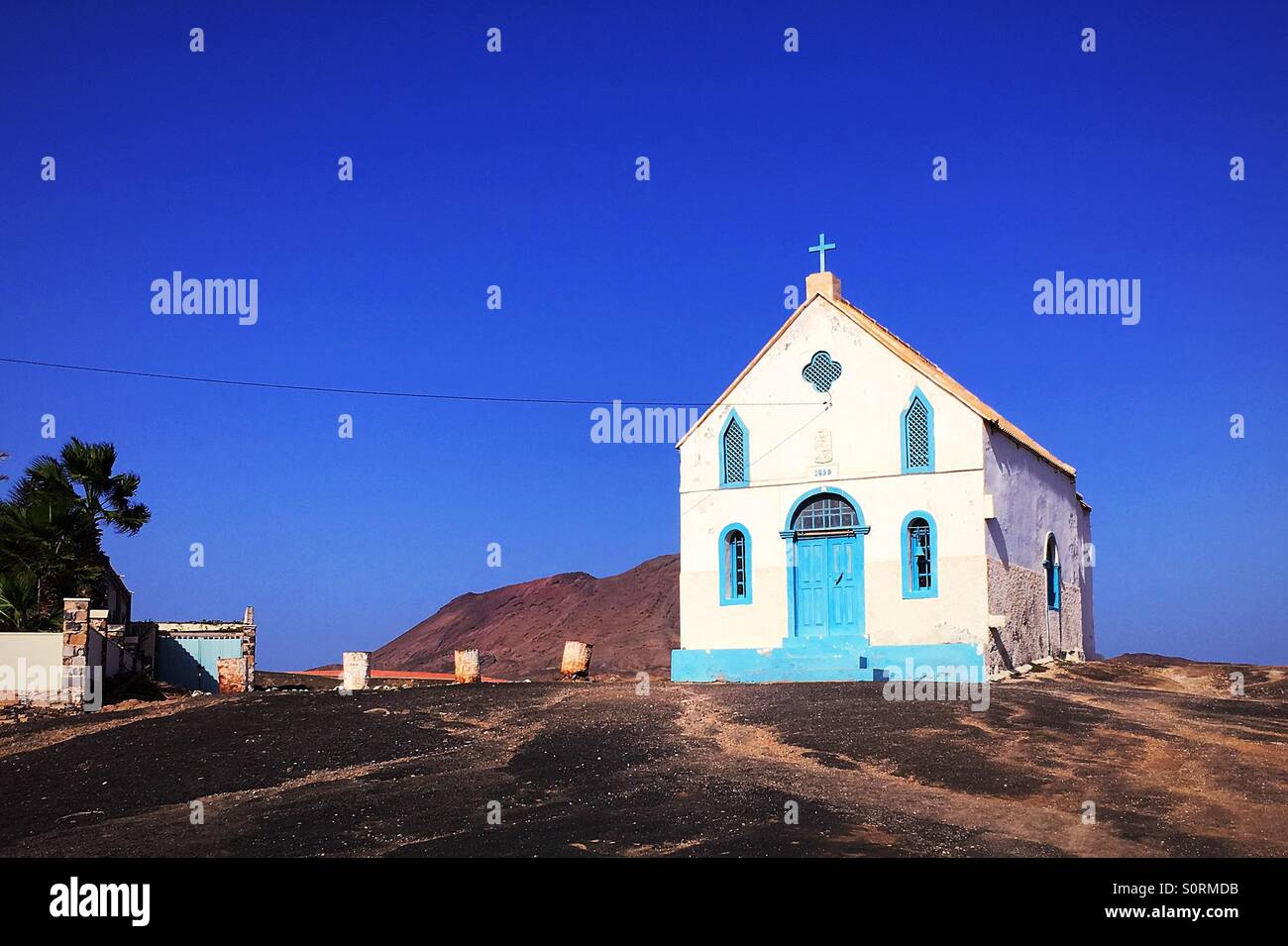 Lady Compassion Church, Pedra do Lume, Sal, Cape Verde - Smartphone Captured Stock Image