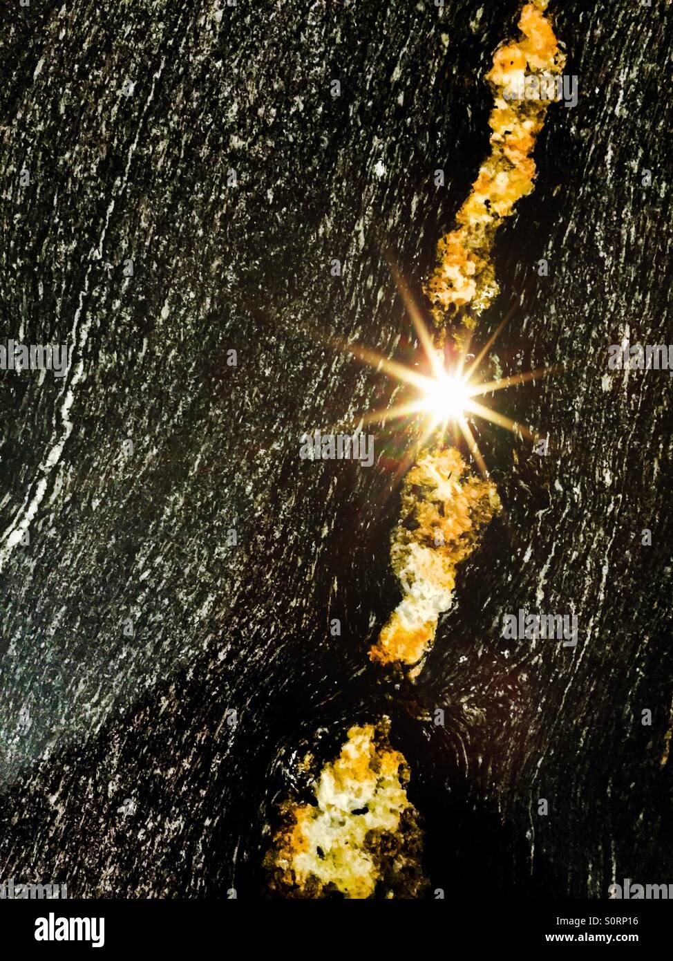 Granite counter with flare - Smartphone Captured Stock Image