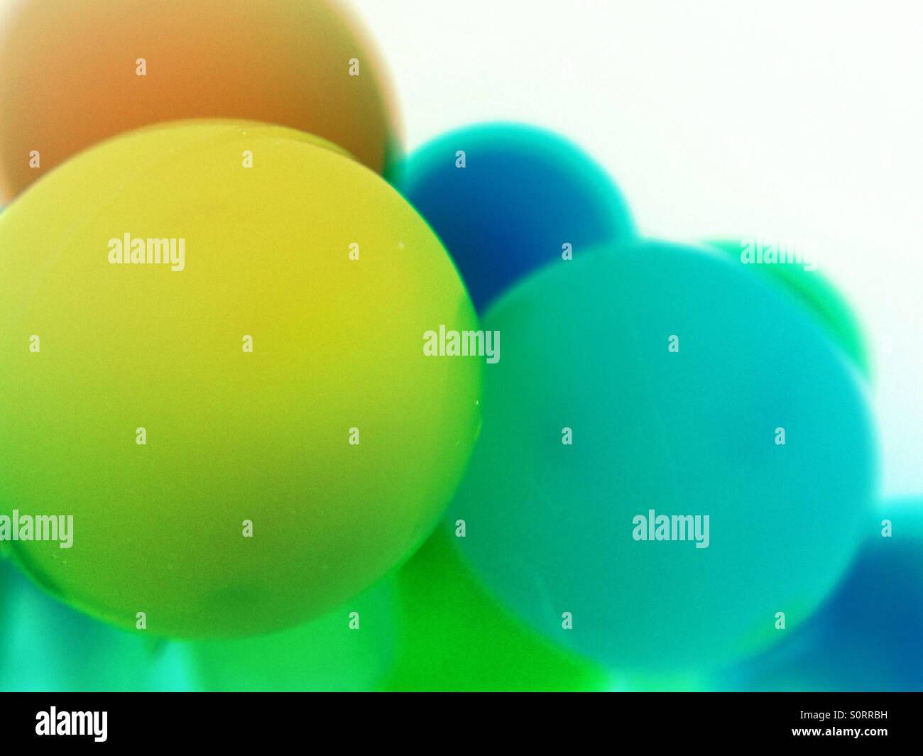 Colour inverted Christmas lights - Smartphone Captured Stock Image