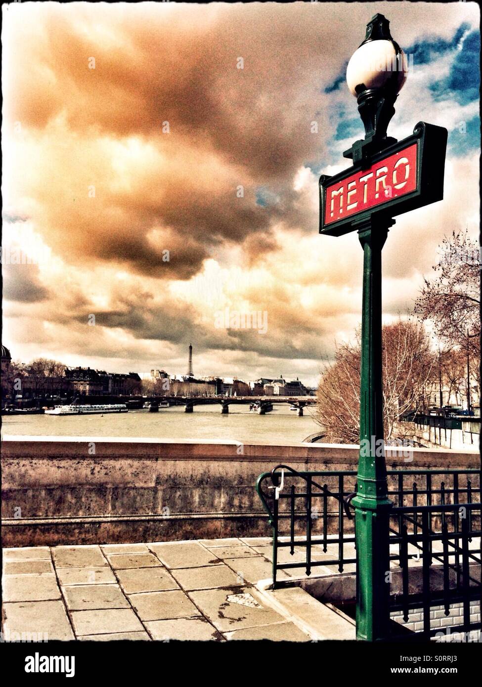 Paris scene - Smartphone Captured Stock Image