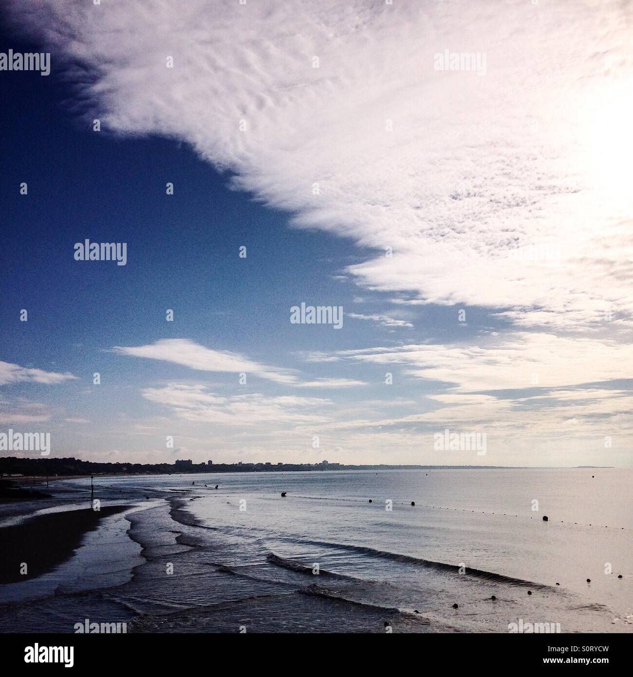 Beach scene - Smartphone Captured Stock Image