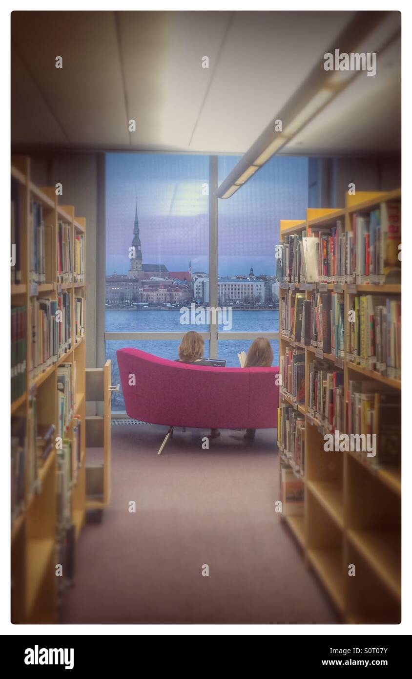 Modern Riga Modern look at the old Riga Stock Photo - Alamy