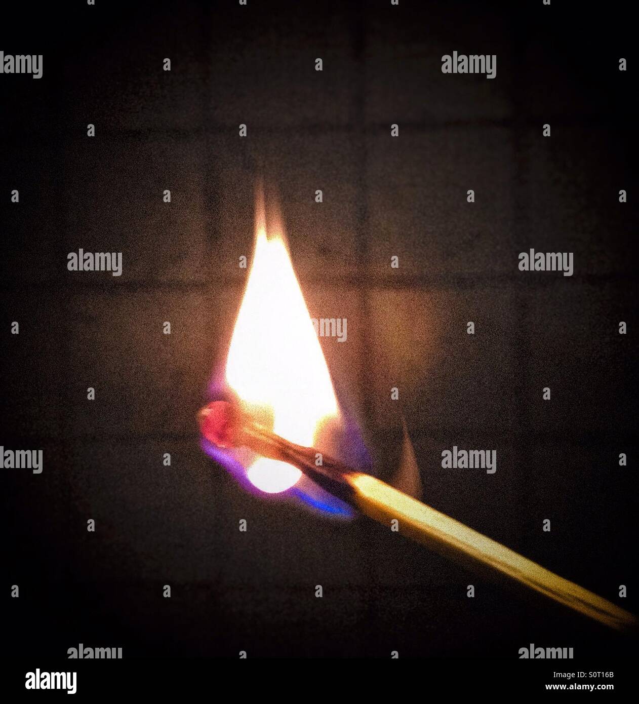 Burning match stick Stock Photo Alamy