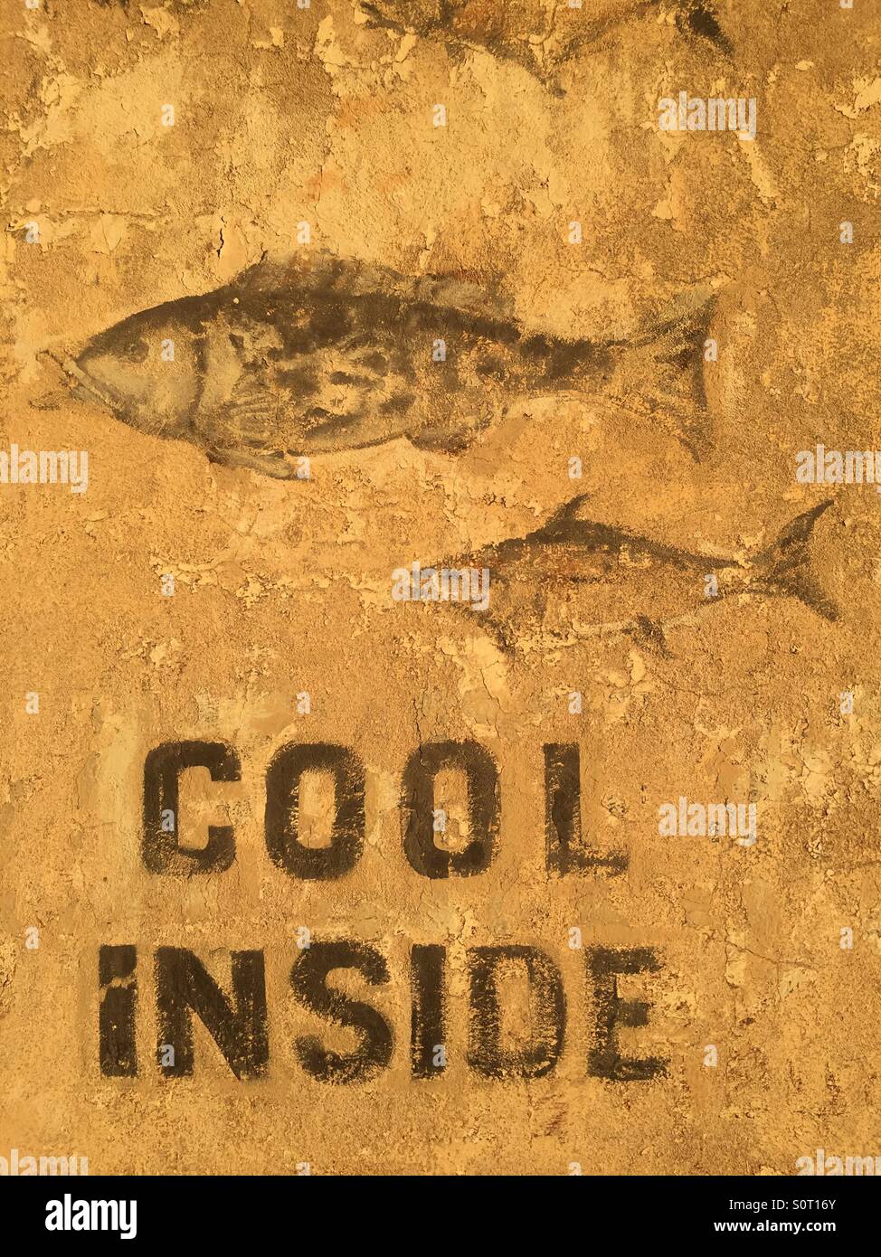 Charleston SC fish market sign Stock Photo Alamy