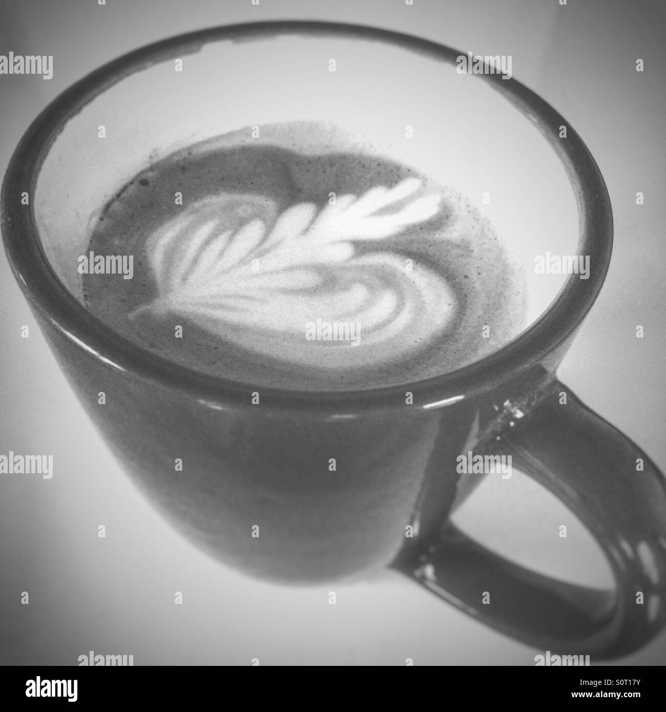 Cup of coffee (latte Stock Photo Alamy