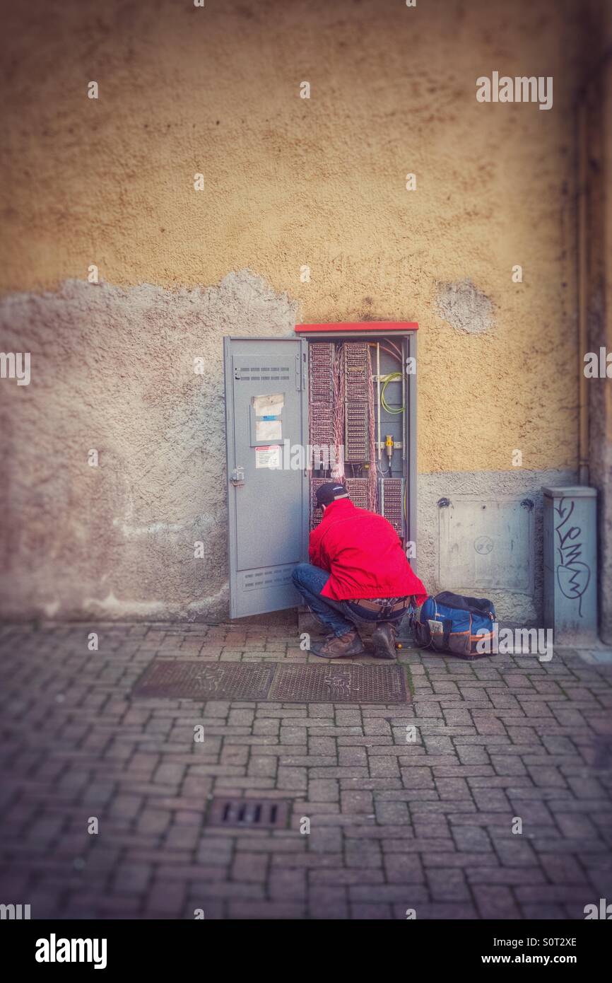 Tele Communication plugs - Smartphone Captured Stock Image