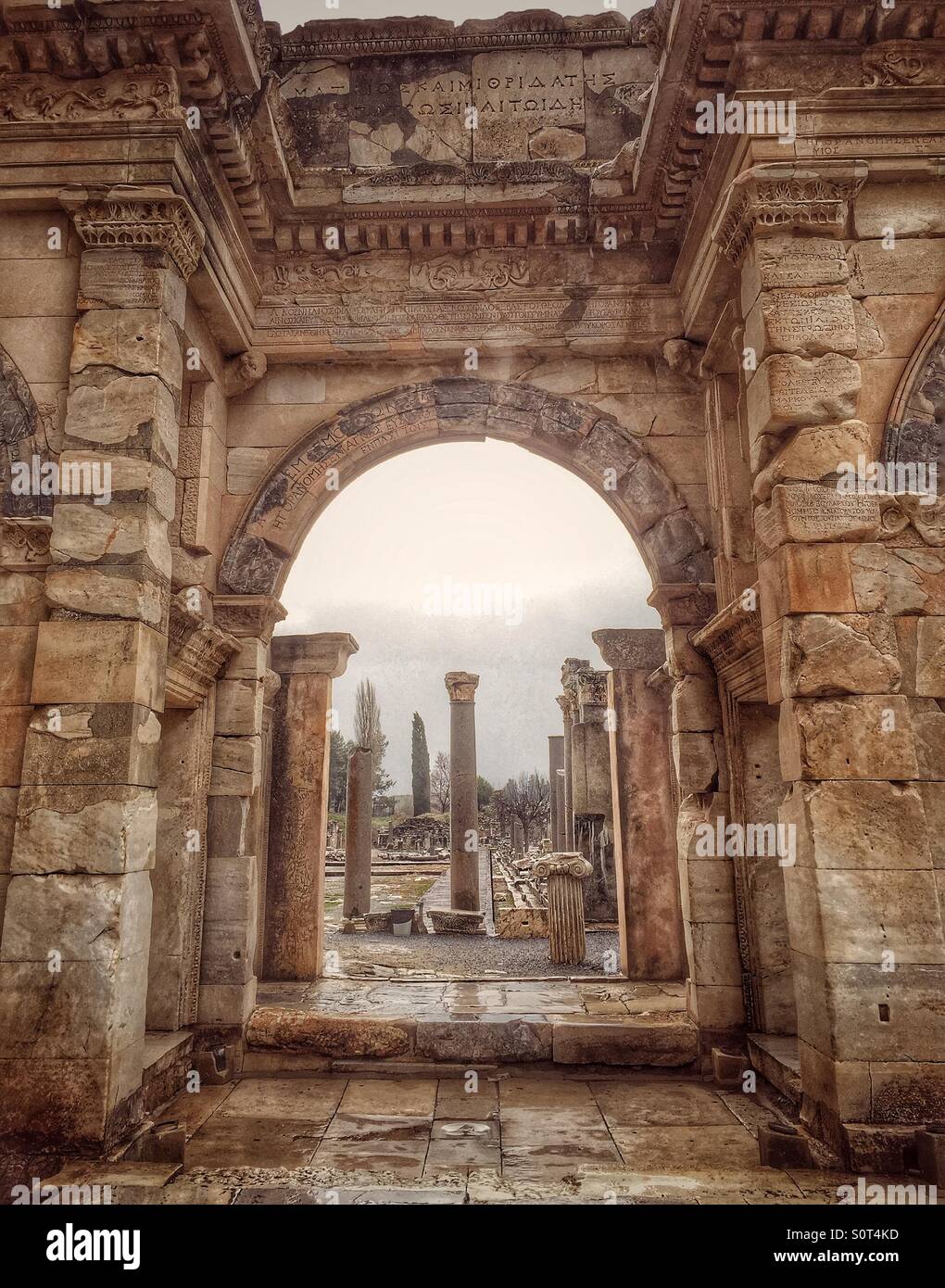 Ephesus Temple in Izmir Turkey Stock Photo