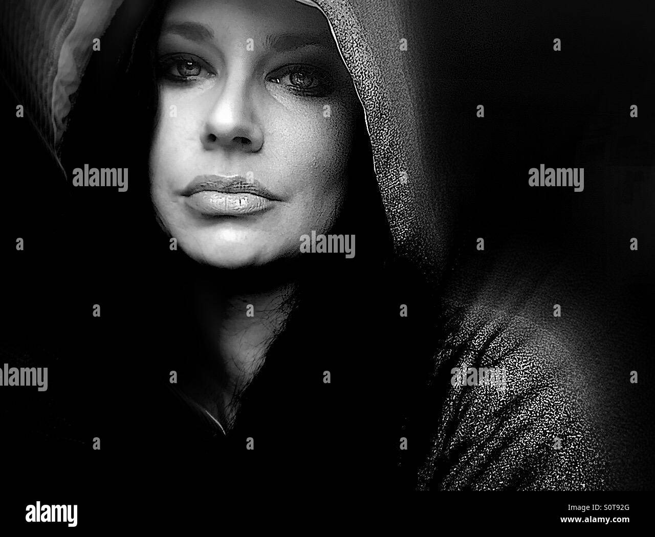 Portrait woman people women portraits portrait black and white hi-res ...