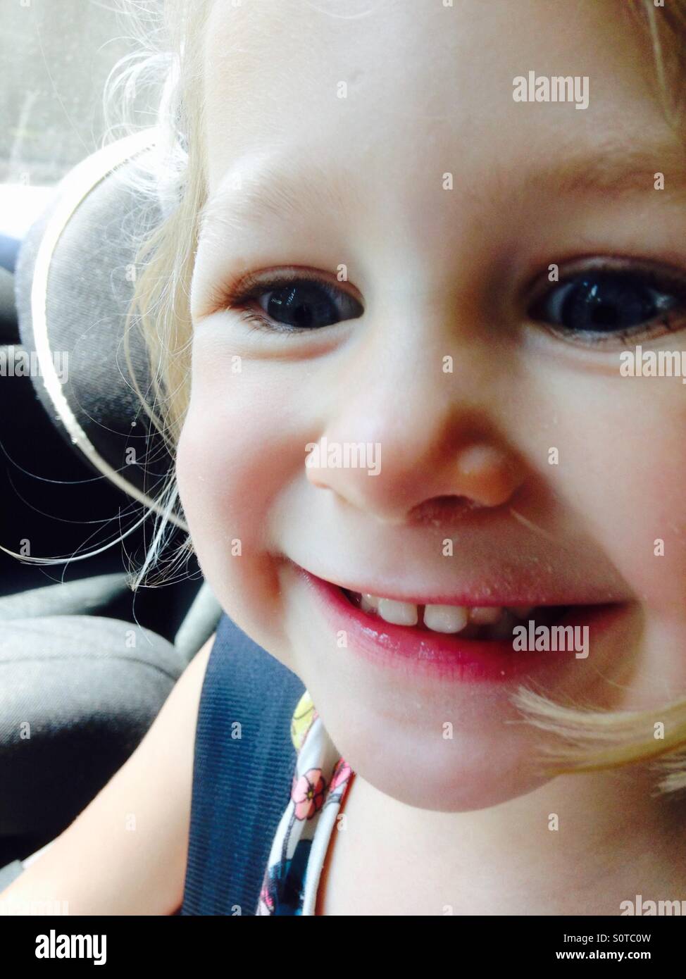 Smile face - Smartphone Captured Stock Image