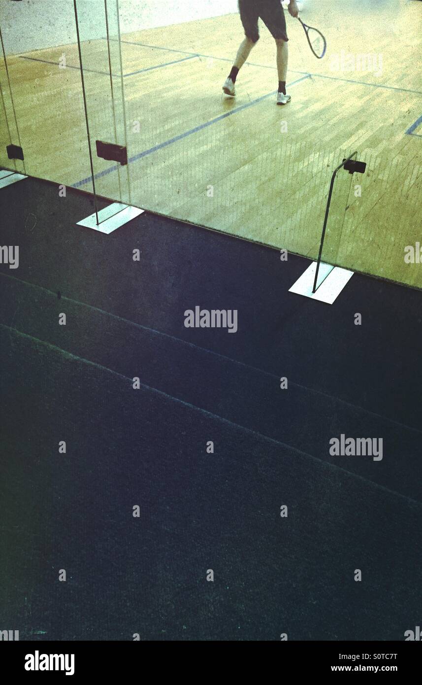 Playing squash - Smartphone Captured Stock Image