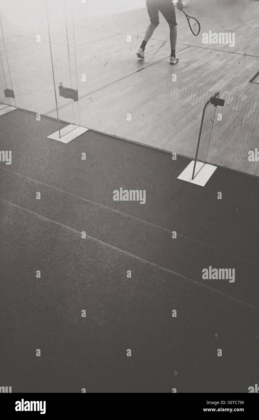 Playing squash - Smartphone Captured Stock Image