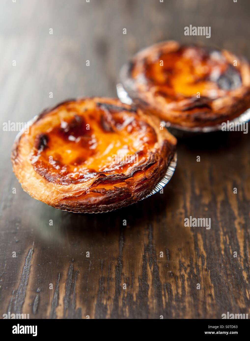 Pasteis de Nata Portugiesischen Spezialität Stock Photo