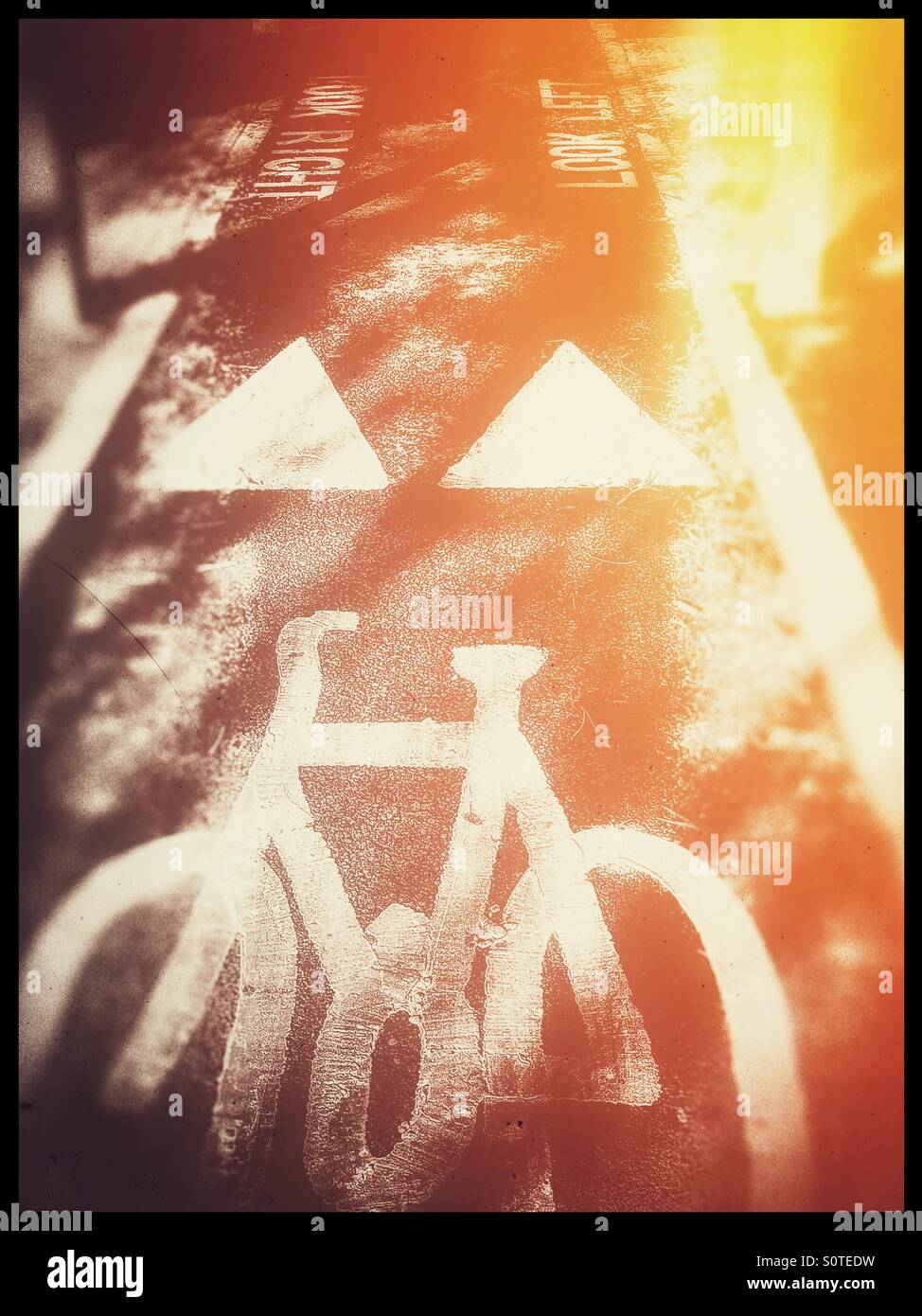 Cycling glow - Smartphone Captured Stock Image