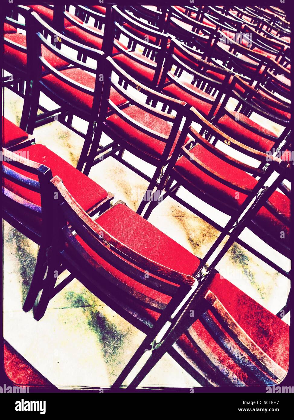 Rows - Smartphone Captured Stock Image