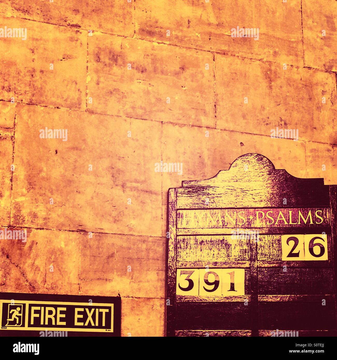 Religious exit - Smartphone Captured Stock Image