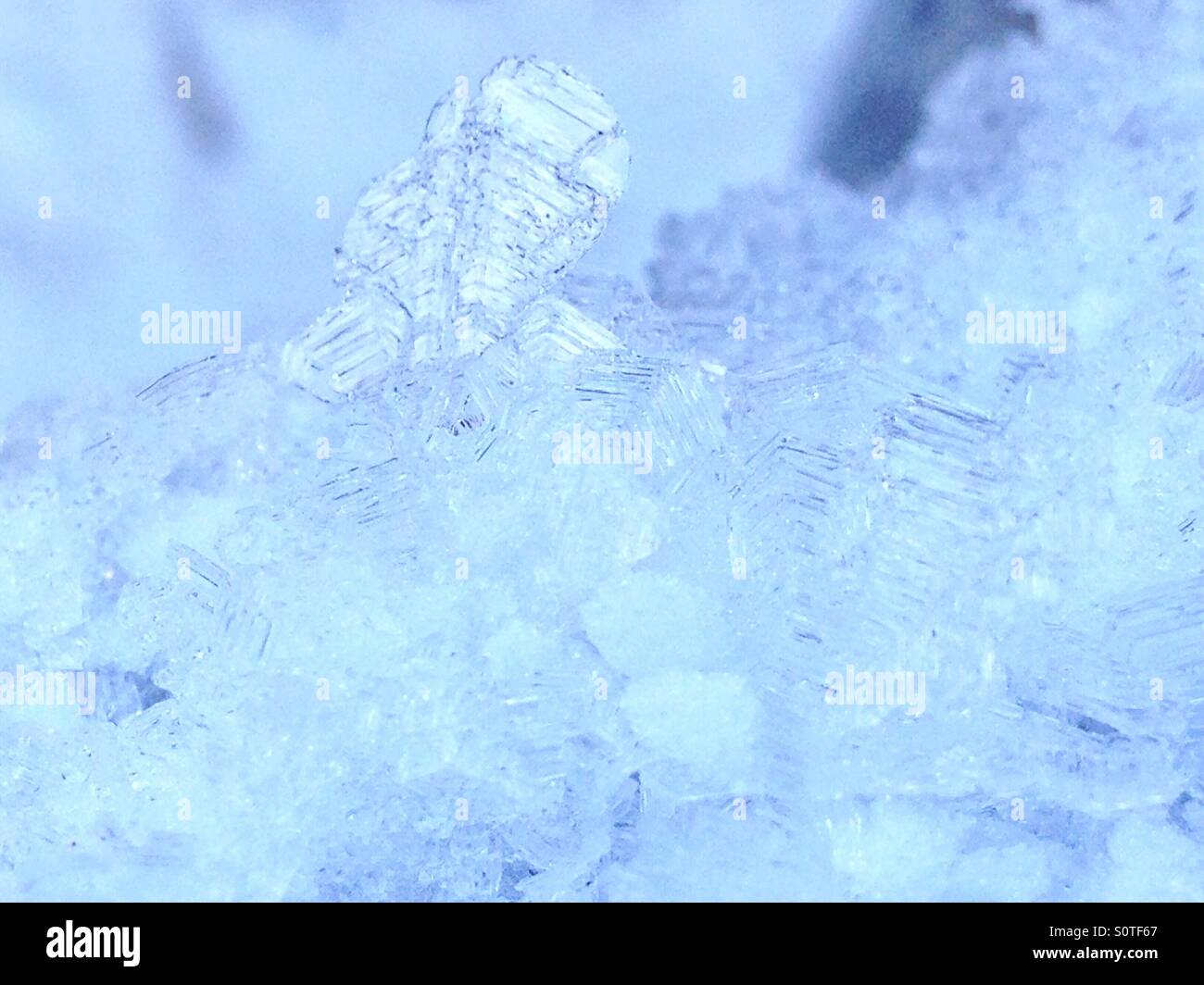 Ice crystal Stock Photo