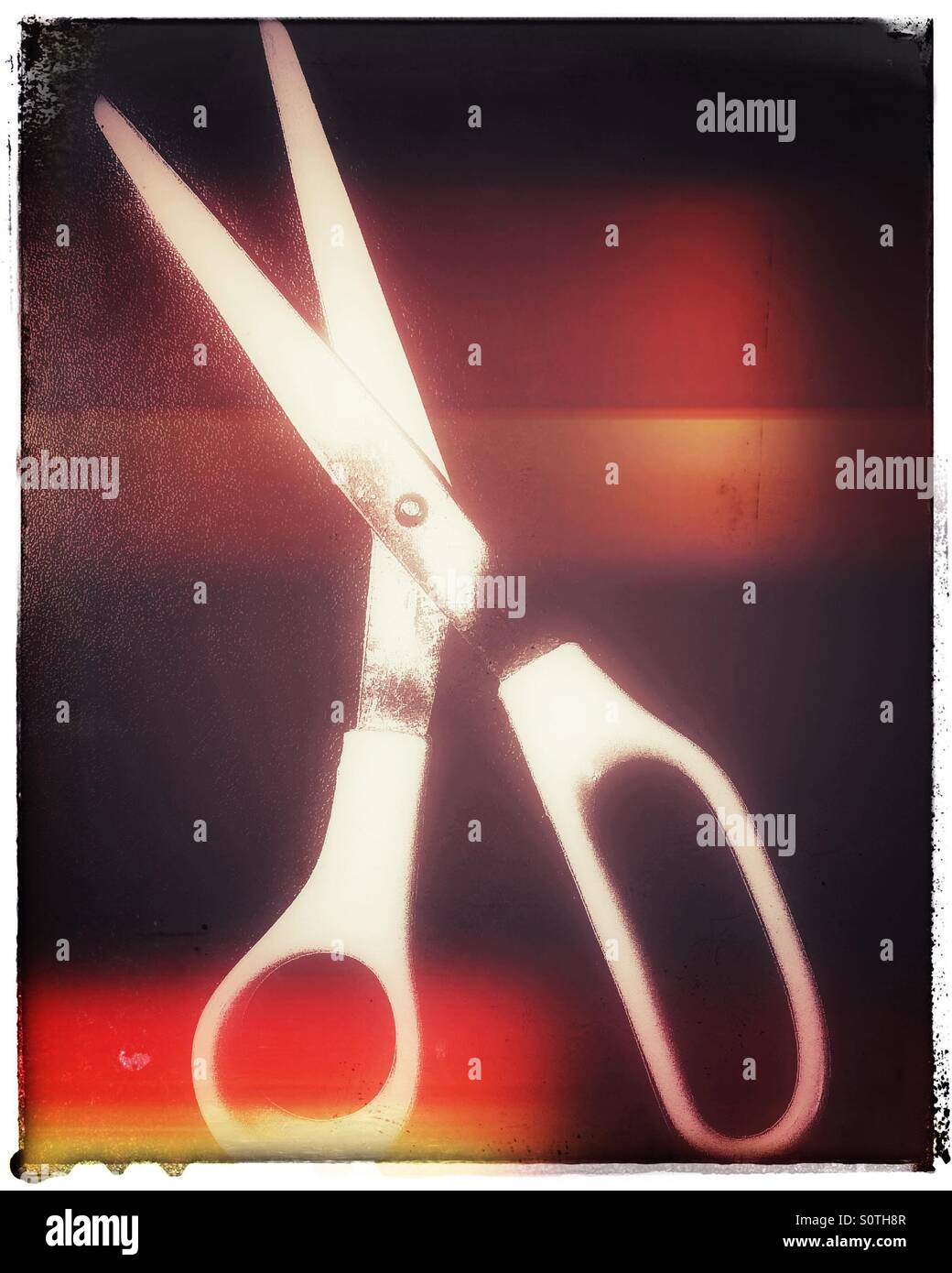 Scissors glow - Smartphone Captured Stock Image