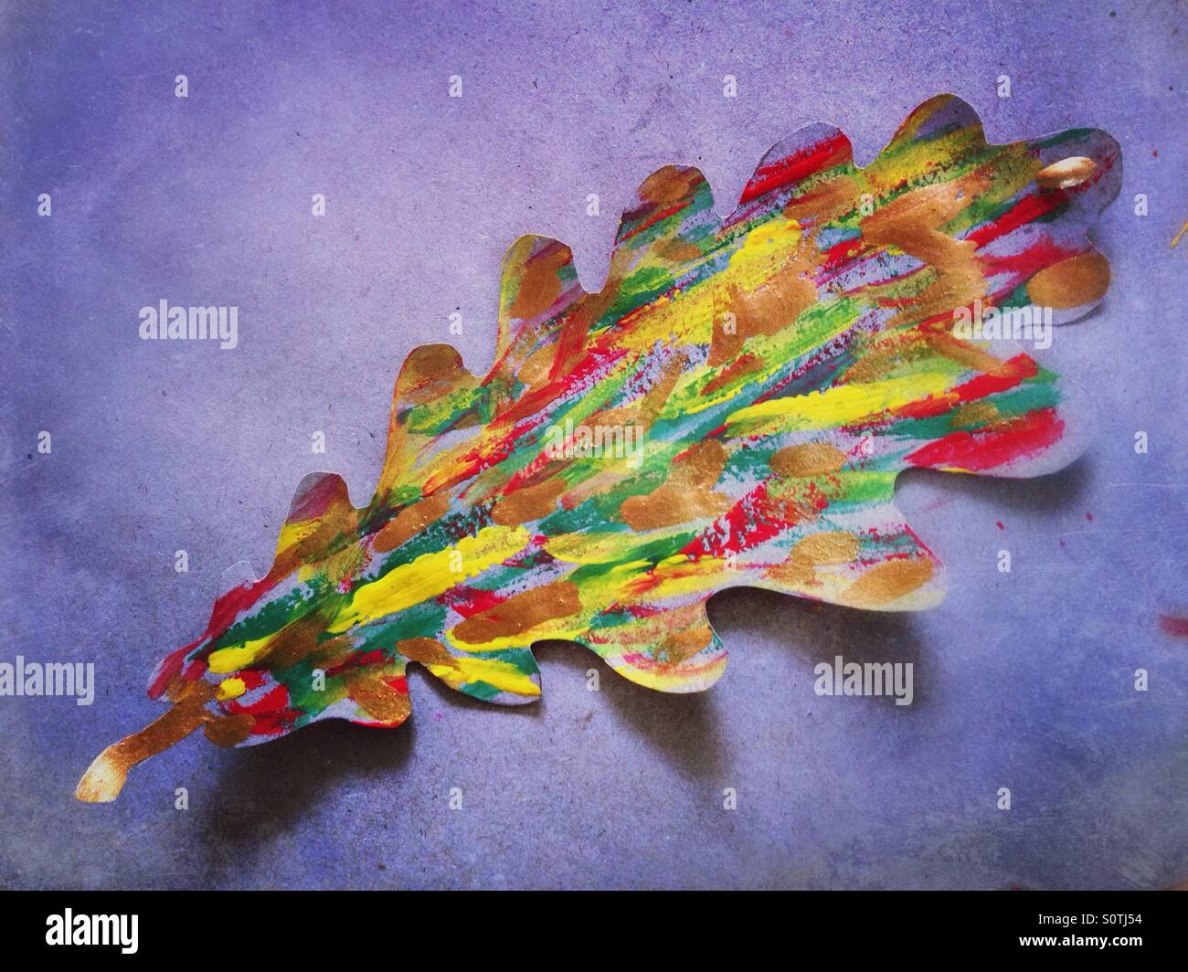 Painted leaf hi-res stock photography and images - Alamy