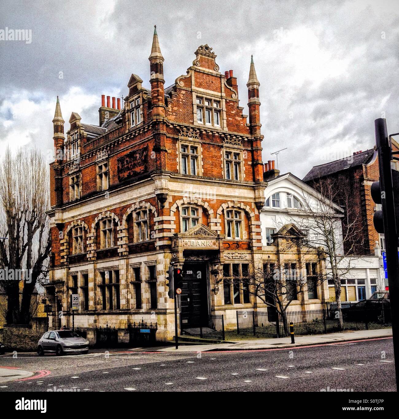 Old Bank Building, Lewisham Way, London - Smartphone Captured Stock Image
