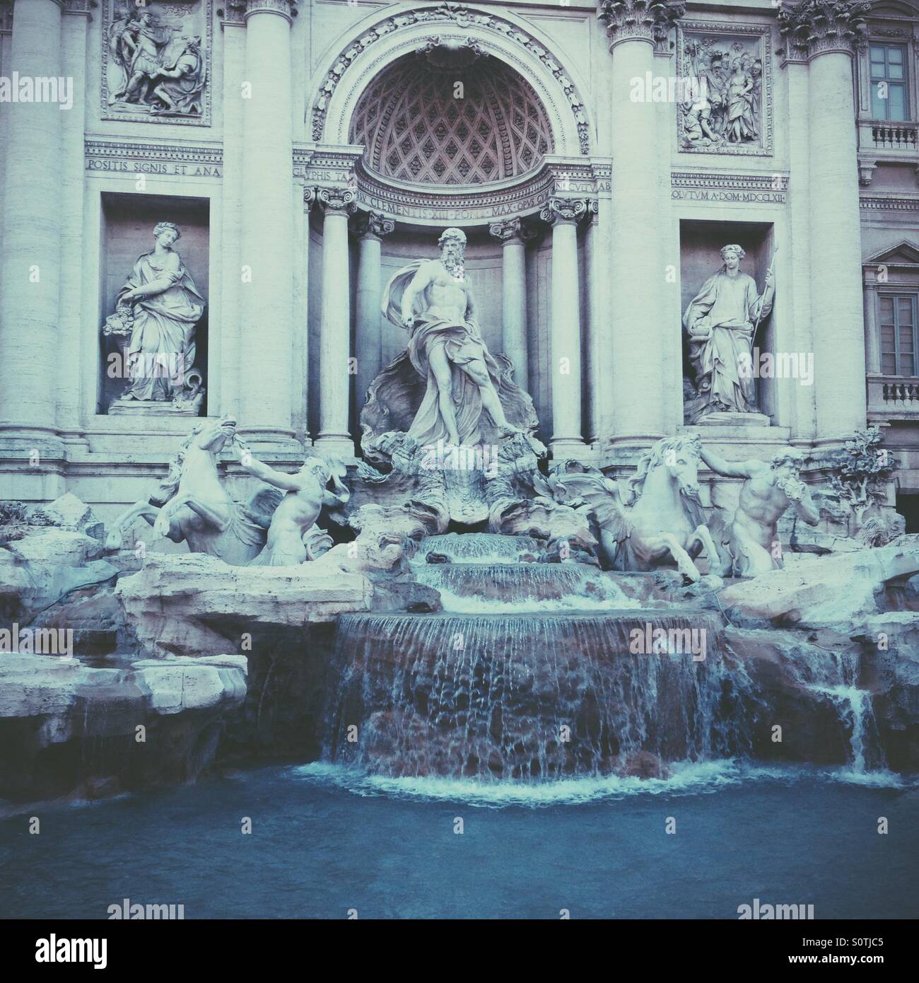 Trevi Fountain in Rome Stock Photo