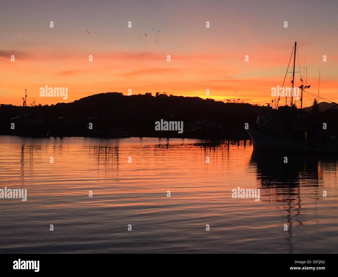 Coffs Harbour marina at sunset Stock Photo Alamy