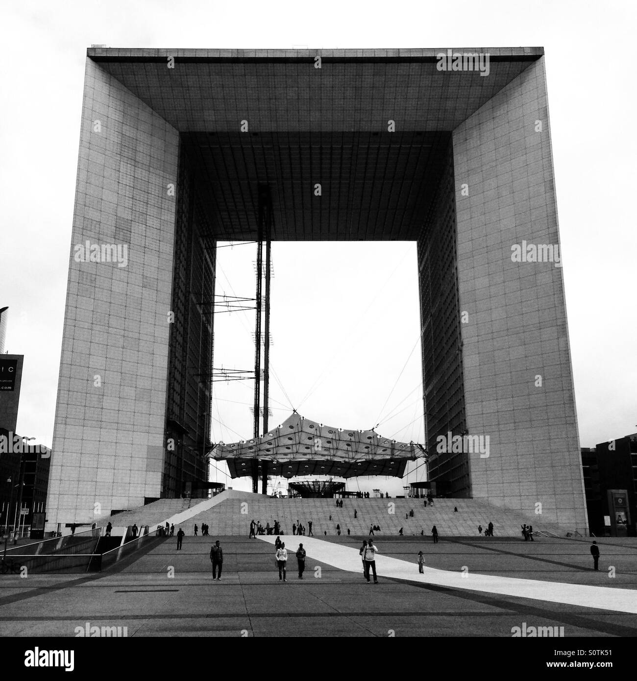 La Defense arch, Paris Stock Photo