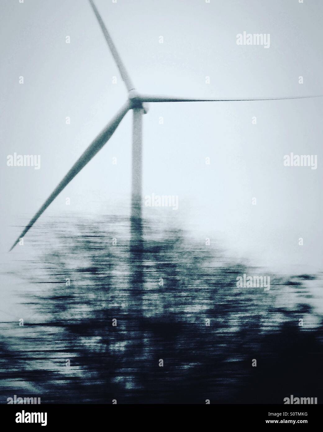 Windmill wind turbine - Smartphone Captured Stock Image