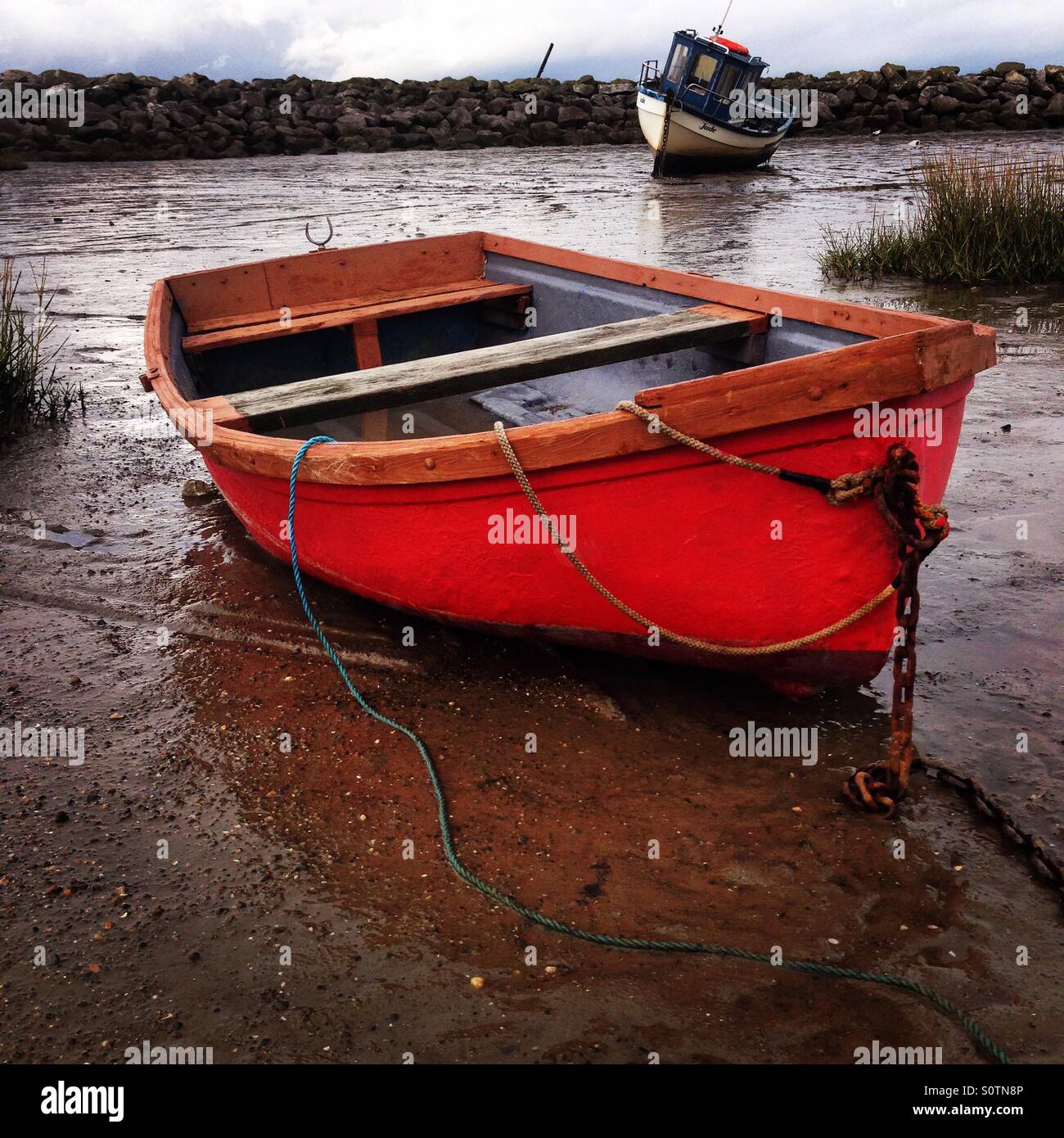 Fishing boats in Morecambe Bay - Smartphone Captured Stock Image