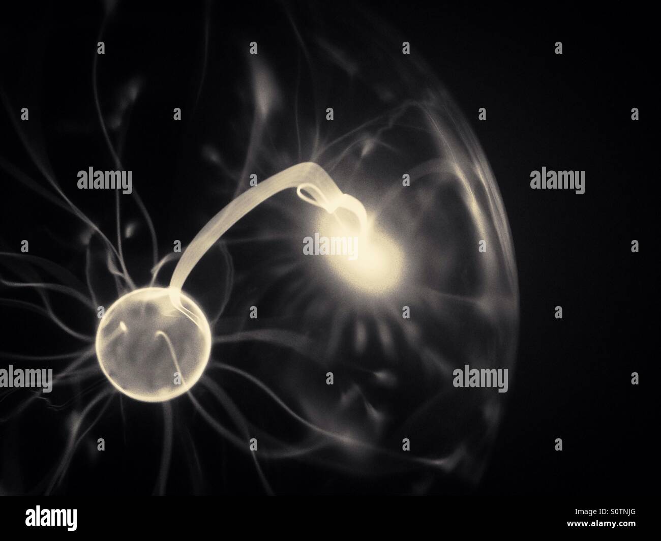 Plasma ball - Smartphone Captured Stock Image