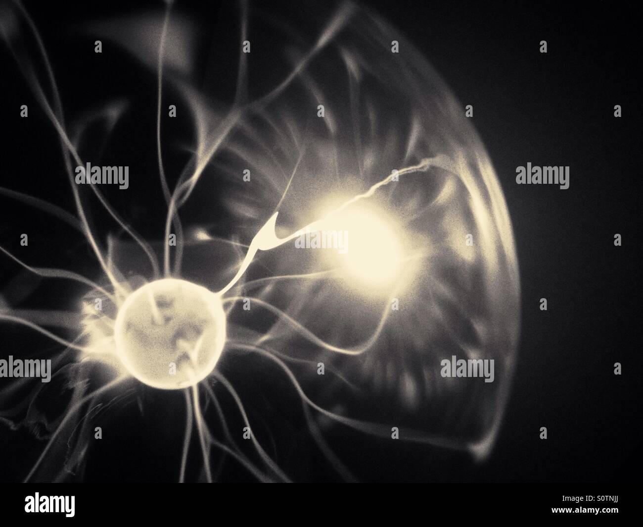 Plasma ball - Smartphone Captured Stock Image