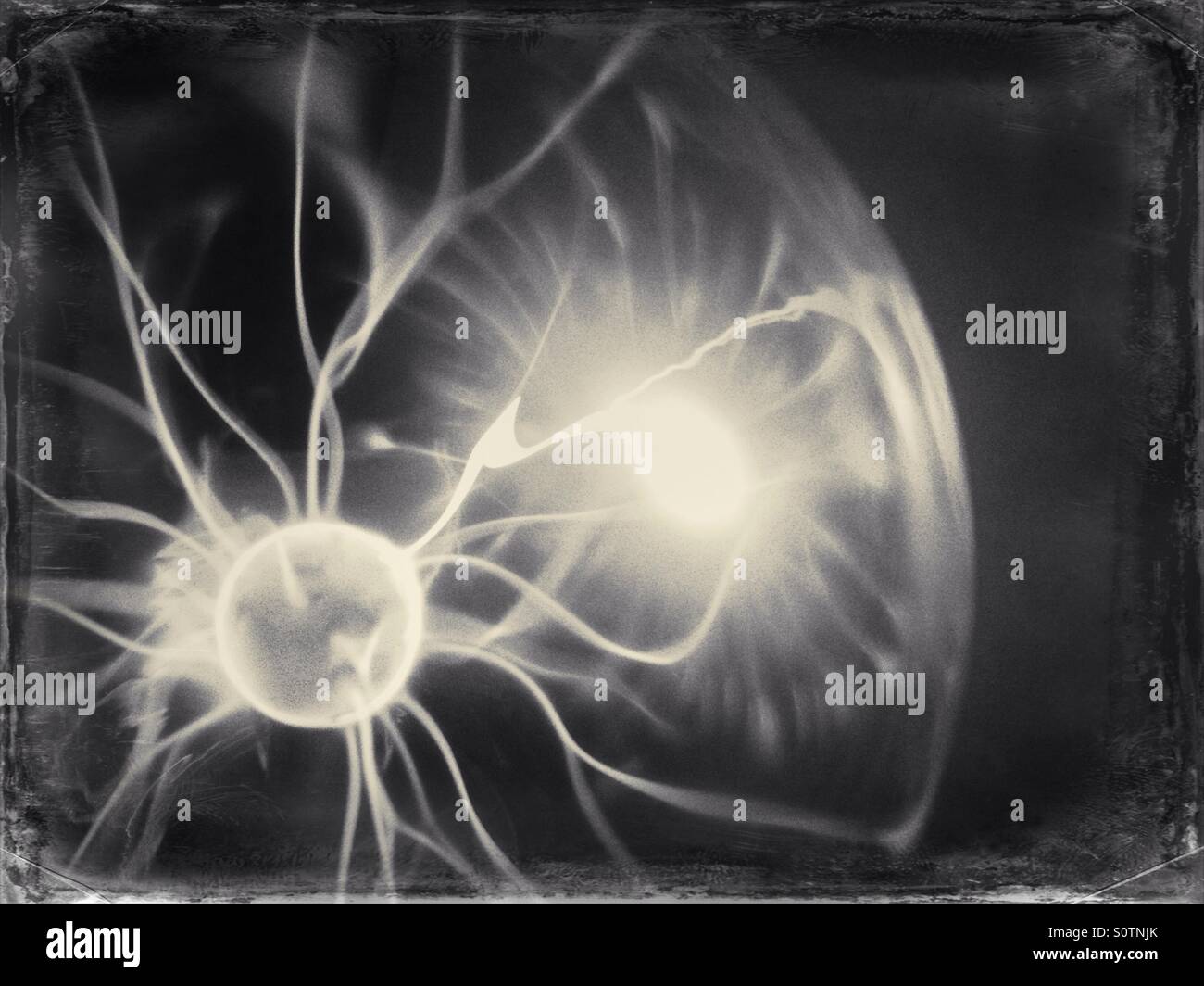 Plasma ball - Smartphone Captured Stock Image