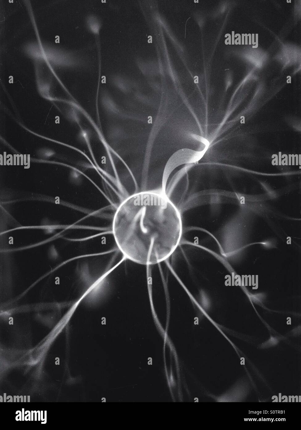 Plasma ball - Smartphone Captured Stock Image