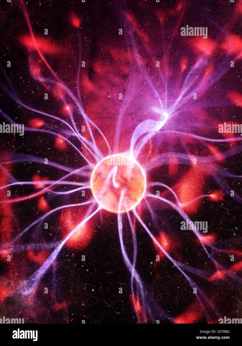 Plasma ball - Smartphone Captured Stock Image