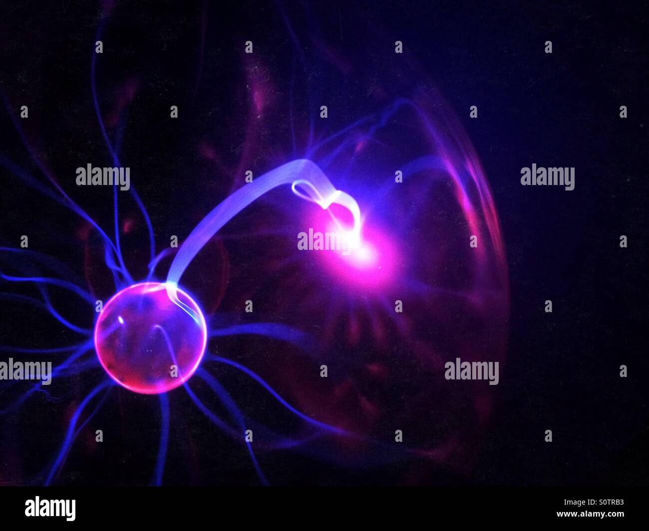 Plasma ball - Smartphone Captured Stock Image