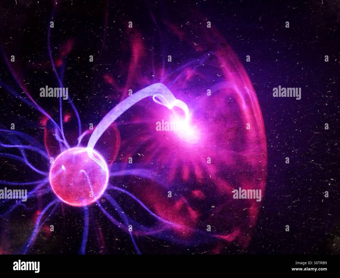 Plasma ball - Smartphone Captured Stock Image